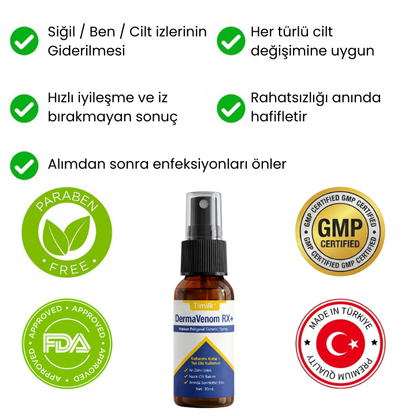 Timilk® DermaVenom RX+ Hassas Bölgesel Giderici Sprey