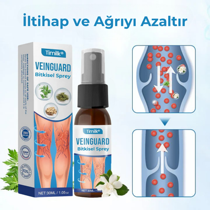 Timilk® VeinGuard Bitkisel Sprey – Sadece 14 günde varisleri ortadan kaldırdığı klinik olarak kanıtlanmıştır!